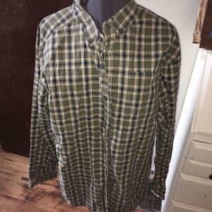 Columbia plaid button down XL shirt